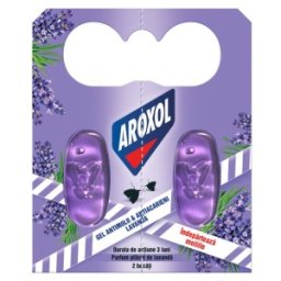 Gel Anti-Molii Anti-Acarieni Aroxol Lavanda, 2 Bucati
