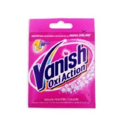 Pudra pentru Indepartarea Petelor Vanish Oxi Pink, Plic 30 g x 20 Bucati Set