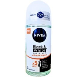 Deodorant Roll-On Invisible Black & White Ultimate Impact Nivea Deo 50ml