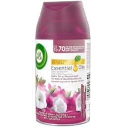 Rezerva Odorizant de Camera Spray Air Wick Essential Oils, Satin si Floarea Lunii, 250 ml