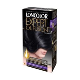 Vopsea de Par Permanenta Loncolor Expert Oil Fusion 1.9 Negru Albastrui, 100 ml