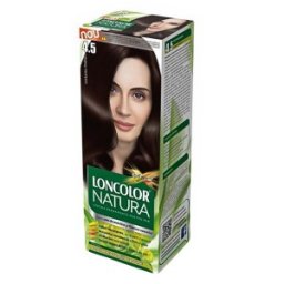 Vopsea de Par Permanenta Loncolor Natura 4.5 Castaniu Mahon, 100 ml