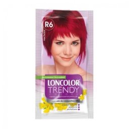 Vopsea de Par Semi-Permanenta fara Amoniac Loncolor Trendy Colors R6 Techno Red, 50 ml