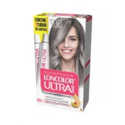 Vopsea de Par Permanenta Loncolor Ultra Max, 11 Gri Reflex, 200 ml