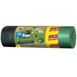Saci Menajeri Fino Green Life, cu Snur 35 l, 15 Bucati