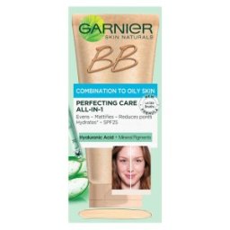 Crema Coloranta de Zi Garnier Skin Naturals BB Cream, pentru Ten Mixt si Gras, Nuanta Deschisa, 50 ml