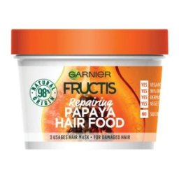 Masca pentru Par Garnier Fructis Hair Food Papaya, pentru Parul Deteriorat, 390 ml