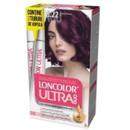 Vopsea de Par Permanenta Loncolor Ultra Max 6.22 Violet Intens, 200 ml