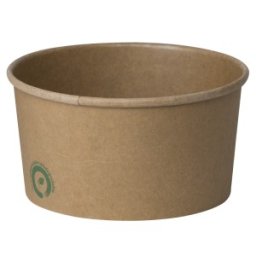 Boluri Biodegradabile, Compostabile PLA Kraft, Diametru 150 mm, 1000 ml, 60 buc