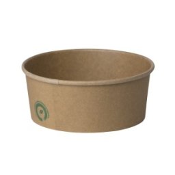 Boluri Biodegradabile, Compostabile PLA Kraft, Diametru 150 mm, 750 ml, 60 buc