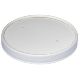 Capace Biodegradabile, Compostabile de Carton, PLA Albe, Diametru 115 mm, 25 buc