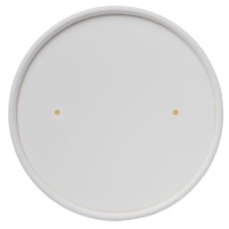 Capace Biodegradabile, Compostabile de Carton, PLA Albe, Diametru 97 mm, 25 buc