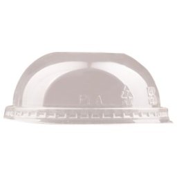 Capace Biodegradabile, Compostabile, PLA Cupola, fara Gaura Transparente, 96 mm, 50 buc