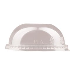 Capace Biodegradabile, Compostabile, PLA Cupola, Transparente, Diametru 95 mm, 50 buc