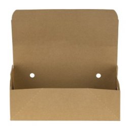 Cutii Biodegradabile de Carton, Kraft, 235x125x70 mm, 300 buc