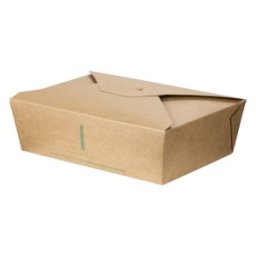 Cutii Biodegradabile de Carton, Kraft, 2000 ml, M3, 200 buc
