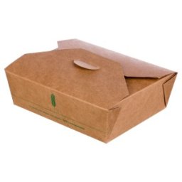 Cutii Biodegradabile de Carton, Kraft, 1400 ml, M8, 300 bucati