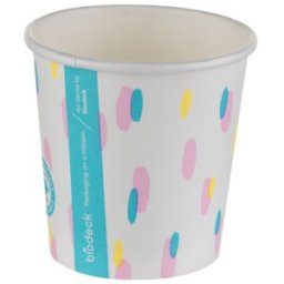 Pahare Carton Zero Plastic Artwork, 120 ml, 25 buc