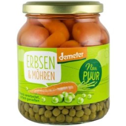 Mazare cu Morcovi Bio si Demeter, Nur Puur, 350 g