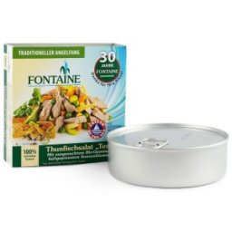 Salata de Ton Texas cu Legume Bio si Ulei de Floarea Soarelui Presat la Rece, Fontaine, 200 g