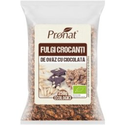 Fulgi Crocanti Bio de Ovaz cu Ciocolata 250g