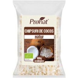 Chipsuri Bio din Nuca de Cocos, Natur, 100 g
