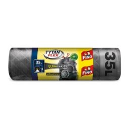 Saci Menajeri Fino Tytan Flex, cu Snur, 35 l, 15 Bucati