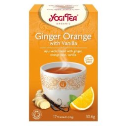Ceai Bio Ghimbir, Portocale si Vanilie, Yogi Tea, 17 Plicuri, 30.6 g