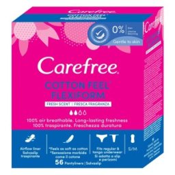 Absorbante Zilnice Carefree Panty Liners Flexiform, 56 Bucati