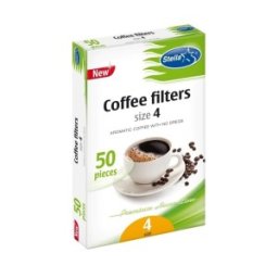 Hartie Filtru Cafea Stella, Marimea 4, 50 Bucati