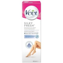 Set 2 x Crema Depilatoare Veet Silky Fresh pentru Piele Sensibila, 100 ml