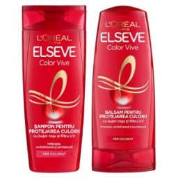 Set Ingrijire Par L'Oreal Paris Elseve Color Vive pentru Par Vopsit Sampon, 250 ml si Balsam, 200 ml