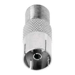 Set 10 Adaptori Antena F Mama - Coaxial Mama, Metal, Valueline
