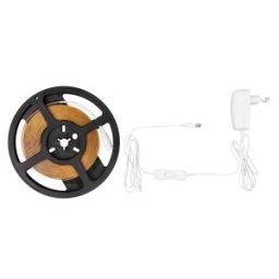 Banda LED COB cu Lumina Calda 3000 K Well, 12 V 360 Chipuri/m, 5 m, cu Driver 24 W