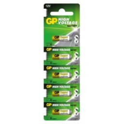 Set Baterii Alcaline 27A, GP Super, 12 V, 5 Bucati