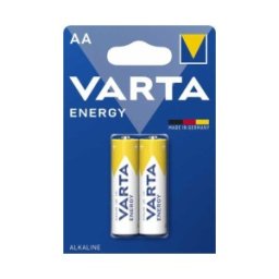 Set Baterii Alcaline AA R6 Varta Energy, 2 Bucati