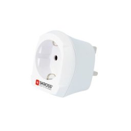 Adaptor Priza EU - UK, Skross, Alb