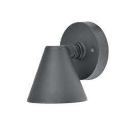 Aplica Exterior Well Napoli, GU10, 35W, IP44, Aluminiu, Gri Inchis