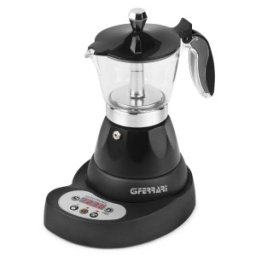 Cafetiera G3Ferrari Moka Risveglio Expresso, 400 W, Temporizator Digital, Negru