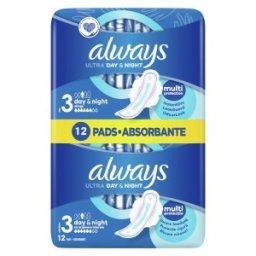 Set 3 x 12 Absorbante Always Ultra Night
