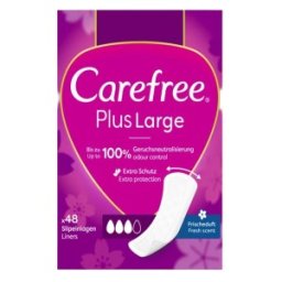 Set 3 x 48 Absorbante Zilnice Carefree Panty Plus Large