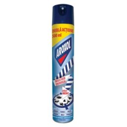 Set 4 x Spray Insecticid Universal Aroxol cu Dubla Actiune, 500 ml