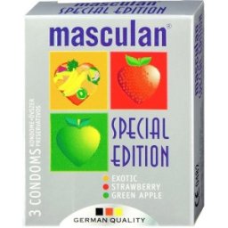 Set 4 x 3 Prezervative Masculan Arome Fructe