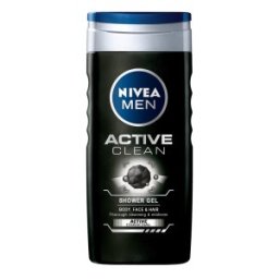 Set 2 x Gel de Dus Nivea Men Active Clean, cu Carbune Activ, 500 ml