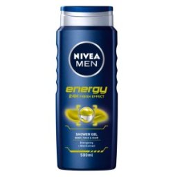 Set 2 x Gel de Dus Nivea Men Energy, cu Extract de Menta, 500 ml