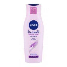 Set 2 x Sampon de Par Hairmilk Shine Nivea Hair Care, 400 ml