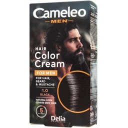 Set 3 x Vopsea pentru Par, Barba, Mustata Barbati Cameleo, 1 Black, 30 ml