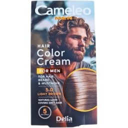 Set 3 x Vopsea pentru Par, Barba, Mustata Barbati Cameleo, 5 Light Brown, 30 ml