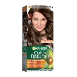 Set 3 x Vopsea de Par Permanenta cu Amoniac Garnier Color Naturals 5 Saten Deschis, 110 ml