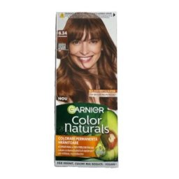 Set 3 x Vopsea de Par Permanenta cu Amoniac Garnier Color Naturals 6.34 Ciocolata, 110 ml
